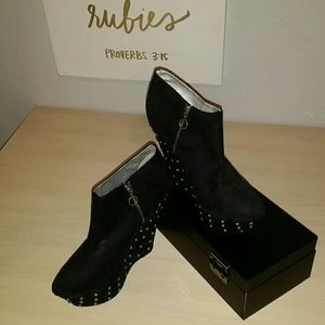 Studded Platform Booties